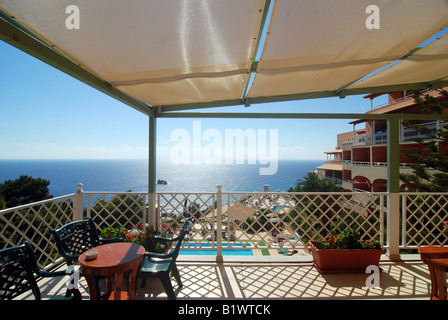 Hotel Hotel Yaliskari Palace (Golden View) in Sinarades auf der griechischen Insel Korfu (Ionisches Meer) Stockfoto