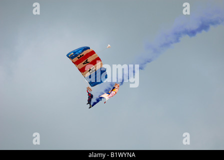 RAF Falken Fallschirm Display Team Kemble Air Show 2008 Stockfoto