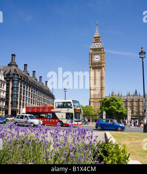 Houses of Parliament und Turm von Big Ben in London Westminster Stockfoto
