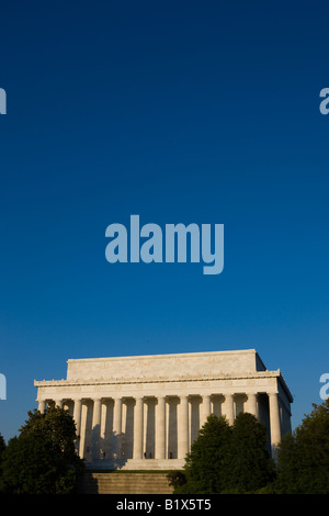 Das Lincoln Memorial befindet sich auf der National Mall in Washington, D.C. gebaut um zu Ehren von Präsident Abraham Lincoln. Stockfoto