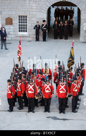 Fort Henry in Kingston, Ontario, Kanada, ist ein Museum und eine spektakuläre historische Stätte. Stockfoto