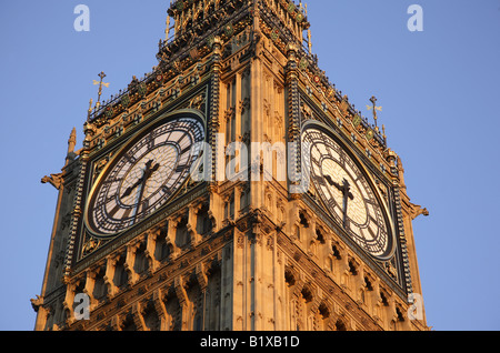 Big Ben Ziffernblatt, London Stockfoto