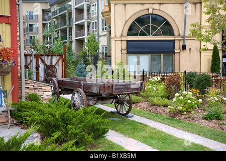 Alte Kutsche/Karre in der schönen blauen Berg, Collingwood Ontario Stockfoto