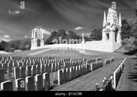 Etaples Militärfriedhof Etaples Pas De Calais Frankreich Stockfoto