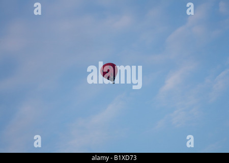 Marienkäfer Design Heißluftballon in den Himmel Stockfoto