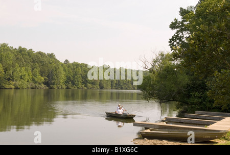 Segler auf See bei Andrew Jackson State Park Lancaster Südcarolina USA Stockfoto