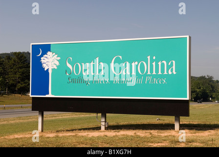 South Carolina Willkommensschild USA Stockfoto