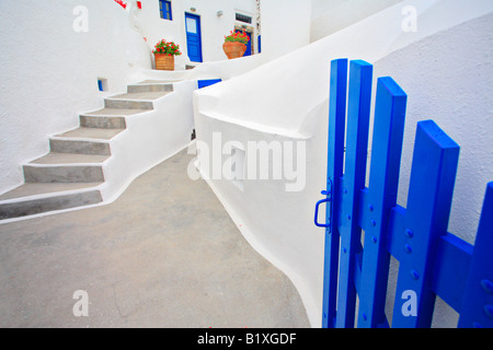 Traditionelle griechische Haus auf Santorini Stockfoto