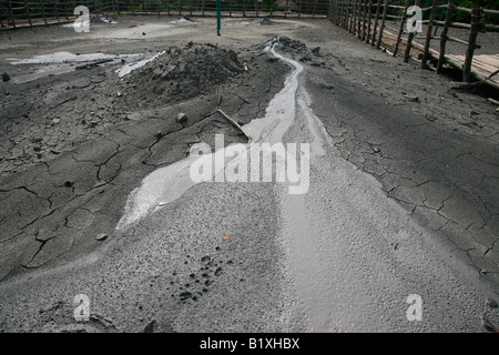 Schlammvulkan auf Baratang Island, Andamanen, Indien Stockfoto