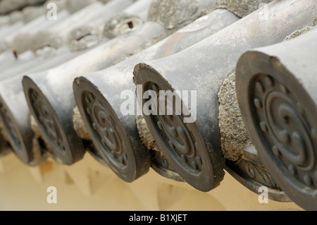 Architektur Details aus der Burg Himeji Banshu, Hyogo JP Stockfoto