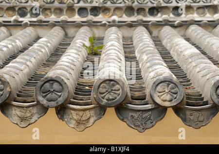 Architektur Details aus der Burg Himeji Banshu, Hyogo JP Stockfoto