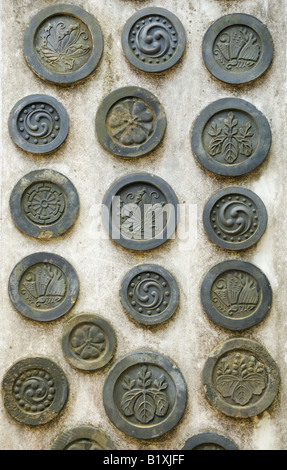 Architektur Details aus der Burg Himeji Banshu, Hyogo JP Stockfoto