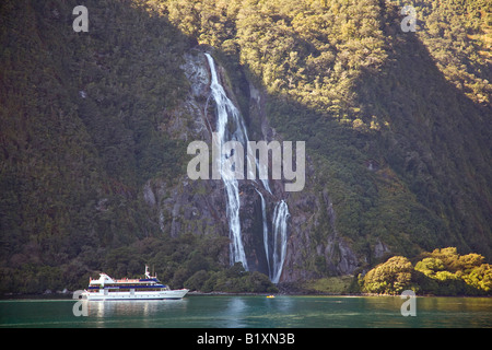 Lady Bowen fällt, Milford sound Stockfoto