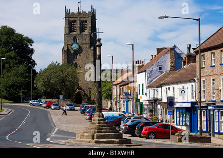 Bedale North Yorkshire Marktstadt Stockfoto