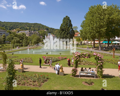 Rosengarten Rosengarten Spa Garten Spa-Einrichtungen in Bad Kissingen Bayern Deutschland Stockfoto