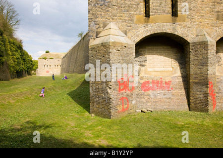 Die napoleonischen Drop Redoubt Fort in Dover, Kent Stockfoto