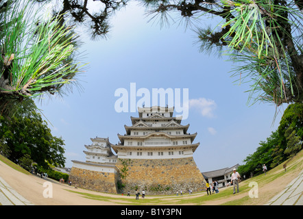 Das Halten des Banshu Schloss Himeji, Himeji JP Stockfoto