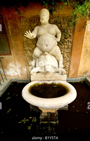 der Bacchus-Brunnen in den Boboli Gärten in Florenz Stockfoto