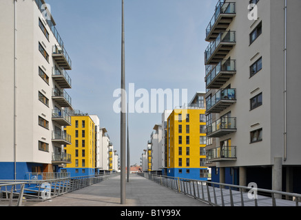 Die Promenade Apartments in Eastbourne Stockfoto