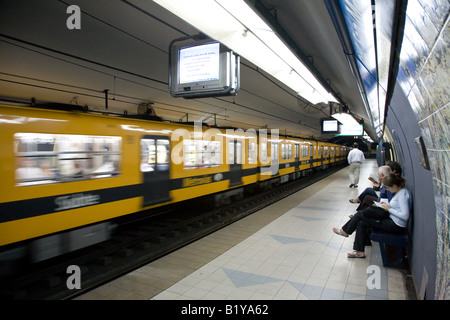"Subte", U-Bahn Station, Buenos Aires, Argentinien Stockfoto