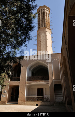 WINDCATCHER Dowlat-Abad-Garten in YAZD, Iran Stockfoto