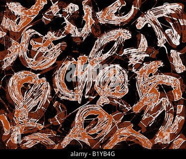 Computer wieder Arbeit ein original Ölgemälde des Fotografen Stockfoto