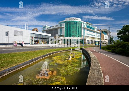 Fachmarktzentrum West Quay Southampton, Hampshire, England Stockfoto