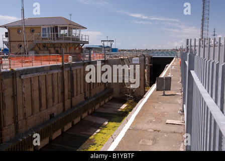 Hafen von Schloss unter Reparatur bei Shoreham, Sussex, UK Stockfoto