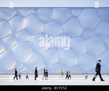 National Aquatics Center, Peking, China - Water Cube. PTW Architects, Arup, CSCEC und CCDI. Stockfoto