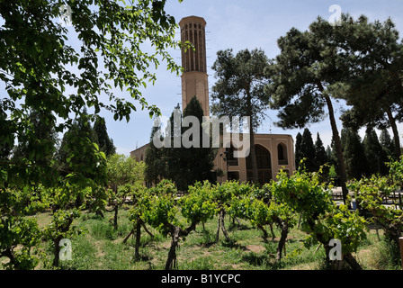 WINDCATCHER Dowlat-Abad-Garten in YAZD, Iran Stockfoto