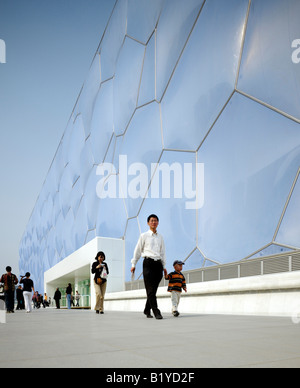 National Aquatics Center, Peking, China - Water Cube. PTW Architects, Arup, CSCEC und CCDI. Stockfoto