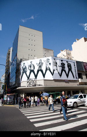 Avenida Callao, Buenos Aires Stockfoto