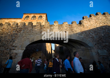 Arco De La Estrella, Caceres, Spanien Stockfoto