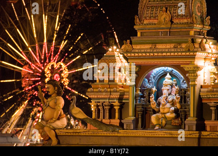 THAIPUSAM HINDUISTISCHE FROMME FESTIVAL IN BATU HÖHLEN, KUALA LUMPUR, MALAYSIA. Stockfoto