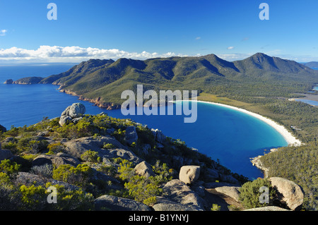 Wineglass Bay im Freycinet Peninsula in Tasmanien. Stockfoto