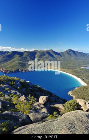 Wineglass Bay im Freycinet Peninsula in Tasmanien. Stockfoto