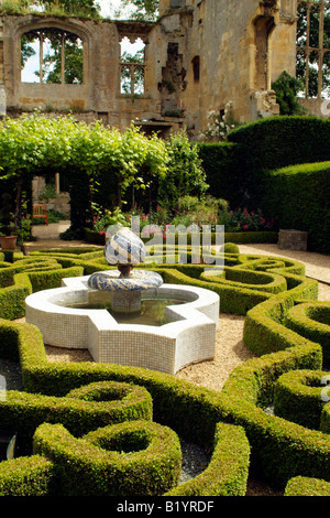 Die Knoten-Garten in Sudeley Castle Winchcombe Gloucestershire UK Stockfoto