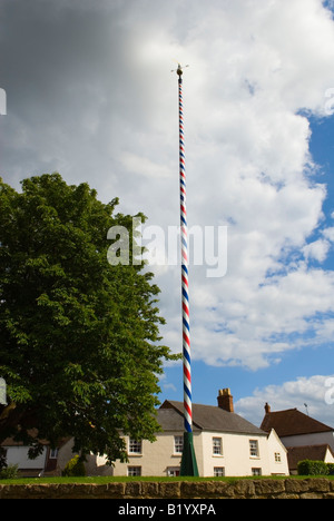 Maibaum am Welford auf Avon England Stockfoto