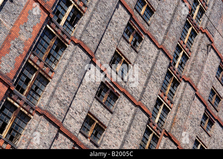 Einzelheiten über die Grade II Denkmalschutz der Tabak Lagerkomplexes am Stanley Dock durch Liverpool Docks Stockfoto