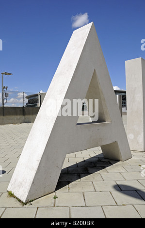 A ist für Arsenal Steinarbeiten South Bridge Arsenal Football Club Emirates Stadium Highbury London England Großbritannien Stockfoto