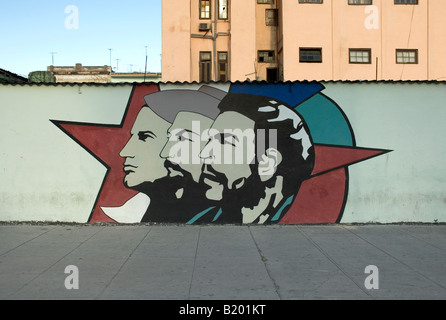 Wandgemälde in Havanna, Kuba. Stockfoto
