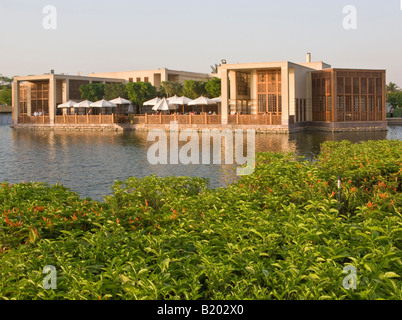 am See Café, al-Azhar-Park, Kairo, Ägypten Stockfoto