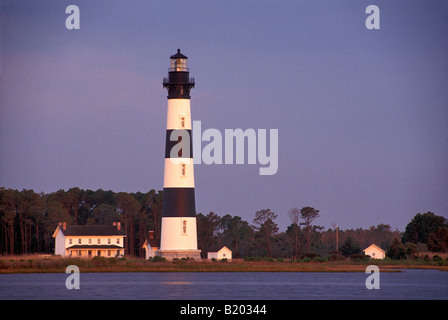 Bodie Island Leuchtturm am Atlantischen Ozean Dare County, North Carolina Stockfoto