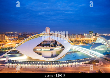 Ciudad de Las Artes y Las Ciencias, die Stadt der Künste und Wissenschaften, Valencia, Comunidad Valenciana, Spanien, Europa, EU Stockfoto