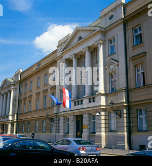 Kroatische Parlamentsgebäude Zagreb Kroatien Stockfoto