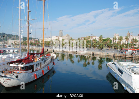 Port Vell. Barcelona. Katalonien. Spanien. Stockfoto