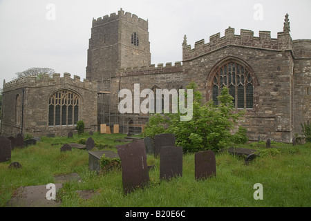 St. Beuno pilgernde Kirche von Clynnog Fawr Stockfoto