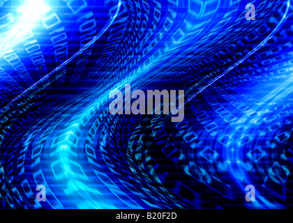 Zusammenfassung Hintergrund des Binär-code Stockfoto