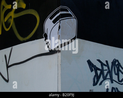 Toaster, Obey, street-Art Poster, London, UK, Kalifornien, USA, urbane Kunst, street-Art, zeitgenössische, Banksy, Stockfoto