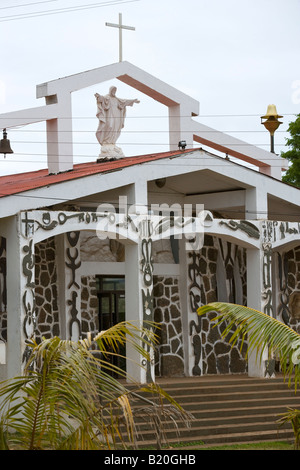 Kirche in Hanga Roa-Osterinsel Stockfoto